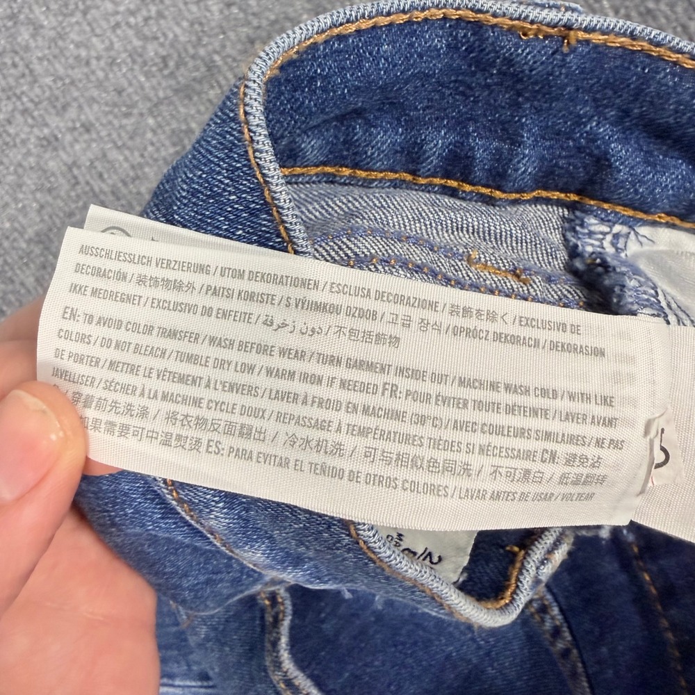 Abercrombie & Fitch Slim Straight Ultra High Rise Jeans Blue Size 29/8L - Picture 10 of 11